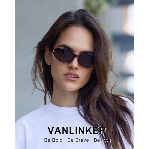 Retro Small Oval Sunglasses Polarized UV Protection Vintage Unisex Shades main image 5